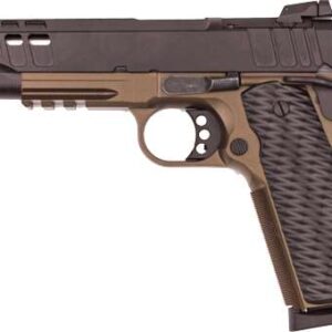 GREAT LAKES FIREARMS 1911 HGA 45ACP 5 IN BBL RMSC OPTIC CUT PORTED SLIDE BRONZE/SS