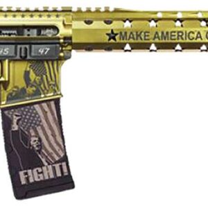 BLACK RAIN SPEC15 RIA 5.56 16IN BBL GOLD FX  CERAKOTE 15IN MLOK 30RD TRUMP RIFLE
