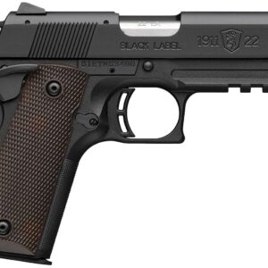 BROWNING 1911-22 BLK LABEL COMPACT HGA 22LR 3 5/8IN BBL BLACK 8/RD MAG