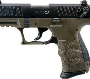 Walther 5120338 P22 Military CA Compliant .22LR 3.42" 10+1 Black/OD Green