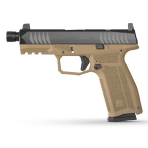 AREX DELTA X TACT HGA 9MM THREAD BBL SUP HEIGHT SIGHTS FDE 1-17RD &1X17+5X OP PLATE2 MAGS