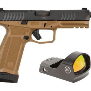 AREX DELTA L OR 9MM 1X17RD 1X19RD AMBI MAG AND SLIDE RELEASE 5X OPTICS PLATES FDE WITH CRIMSON TRACE RED DOT