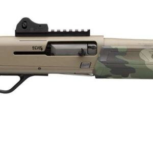 WINCHESTER SX4 EXTREME DEFENDER SGA 12GA 3" 18.5IN BBL WOODLAND CAMO FDE PIC RAIL 4/RD