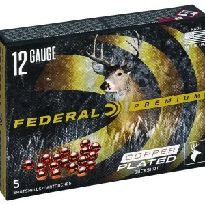 FEDERAL 12GA 2-3/4" MAX. 9 PELLETS-00 BUCK 5 RD/BX 50 BX/CS