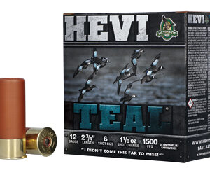 HEVI TEAL 12GA 2.75" #6 25/250