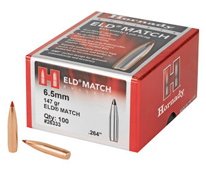 HRNDY ELD-M 6.5MM .264 147GR 100CT