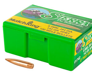 SIERRA MATCHKING .264 142GR 100CT