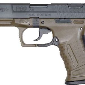 WALTHER P99 AS FINAL EDITION COLLECTOR SET HGA 9MM 4IN BBL 2/15RD W/COLLECTORCASE/COIN/HOLSTER/KNIFE