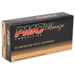 PMC BRONZE 380 AUTO 90GR FMJ 50RD BX 1000RD CASCE