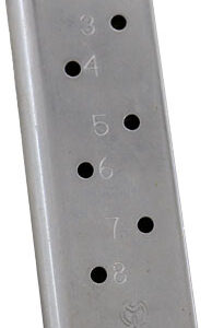 METALFORM MAGAZINE 1911 GOVT. - 45ACP 8RD S/S REMOVABLE BASE