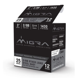 MIGRA STAXD STEEL 12GA 3 1.25OZ #2-BB 25/10
