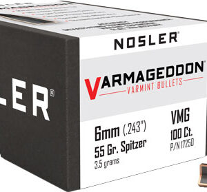NOSLER BULLETS 6MM .243 - 55GR VARMAGEDDON TIPPED 100CT