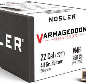 NOSLER BULLETS 22 CAL .224 - 40GR VARMAGEDDON TIPPED 250CT