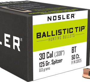 NOSLER BULLETS 30 CAL .308 - 125GR BALLISTIC TIP 50CT