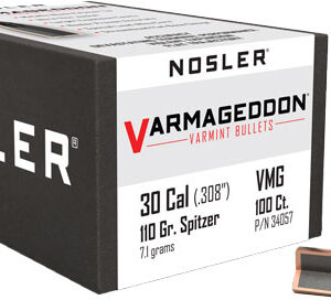 NOSLER BULLETS 30 CAL .308 - 110GR VARMAGEDDON TIPPED 100CT