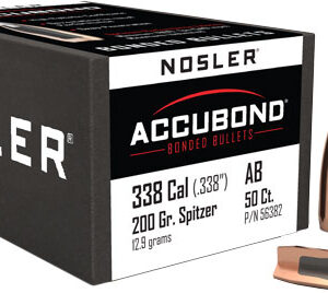 NOSLER BULLETS 338 CAL .338 - 200GR ACCUBOND 50CT