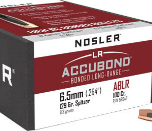 NOSLER BULLETS 6.5MM .264 - 129GR ACCUBOND LR 100CT