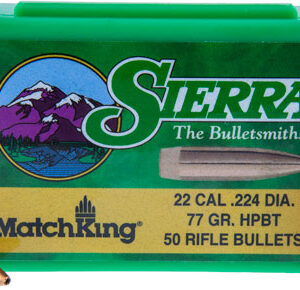 SIERRA BULLETS .22 CAL .224 - 77GR HPBT 50CT