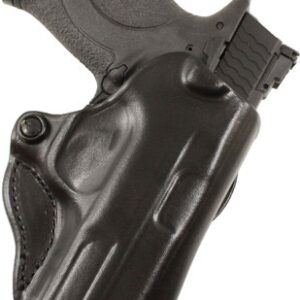 DESANTIS MINI SCABBARD HOLSTER - RH OWB LEATHER J-FRM 2-2.25 BL