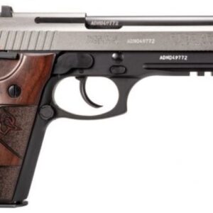 PT92 9mm 5" Bk/Tungsten wood (2)17rd