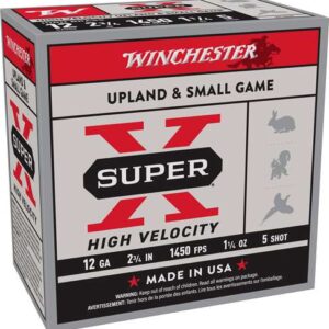 WINCHESTER 12 GA 2-3/4" #5 SUPER-X  HS HIGH VELOCITY 1-1/4 OZ 25 RD/BX 10 BX/CS