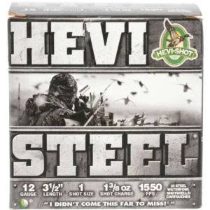 HEVI-SHOT HEVI-STEEL 12GA 3-1/2IN 1-3/8OZ #1 25 RD/BX 10 BX/CS