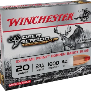 WINCHESTER COPPER IMPCT 20G 3/4OZ SLUG 5RD BX 100RD CASE