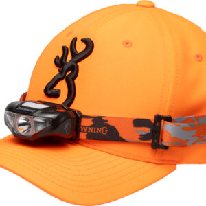 BROWNING CAP/HEADLAMP COMBO - BLAZE ORG W/100 LUMEN LIGHT