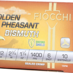 FIOCCHI GOLDEN PHEASANT 12GA - 2.75" 1-1/4OZ #6 10RD 10BX/CS