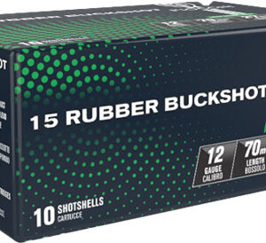 FIOCCHI RUBBER BUCK 12GA 2.75" - 15-PELLET 10RD 25BX/CS