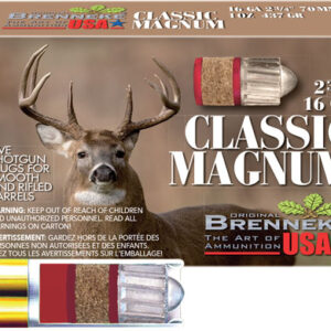 BRENNEKE USA CLASSIC MAH 16GA - 2.75" 1OZ SLUG 5RD 50BX/CS
