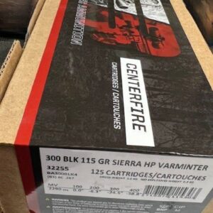 BARNES 300 AAC 115GR JHP - VARMINTER 20RD 10BX/CS