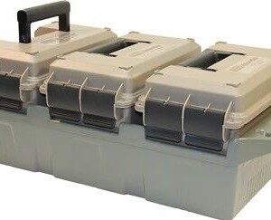 MTM 50 CALIBER 3 CAN AMMO - CRATE FDE/GREEN LOCKABLE