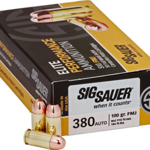 SIG AMMO 380ACP 100GR FMJ 50RD - 20BX/CS