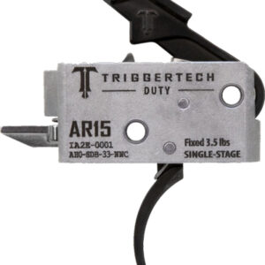 TRIGGERTECH AR-15 SINGLE STAGE - BLACK DUTY CURVED