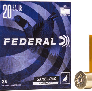 FEDERAL GAME LOAD 20GA 2.75" - 1OZ #4 25RD 10BX/CS