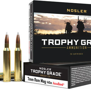 NOSLER TROPHY GRADE 7MM REM - MAG 140GR ACCUBOND 20RD 10BX/