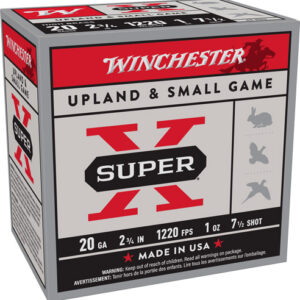 WINCHESTER SUPER-X 20GA 2.75" - 1OZ #7.5 1220FPS 25RD 10BX/CS
