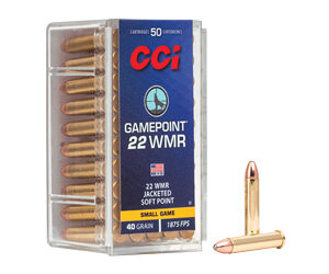 CCI 22WMR 40GR GAMEPOINT 50/2000