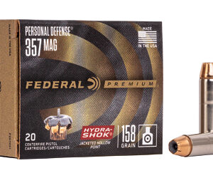 FED HYDRA-SHOK 357MAG 158GR 20/500