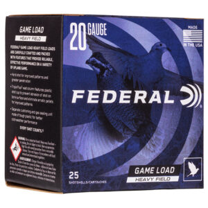 FED GAME-SHOK FIELD 20GA 2.75 1OZ #6 25/10