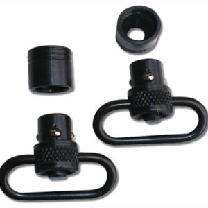 GROVTEC PUSH BUTTON SWIVEL SET - BLACK 1" 2-PACK