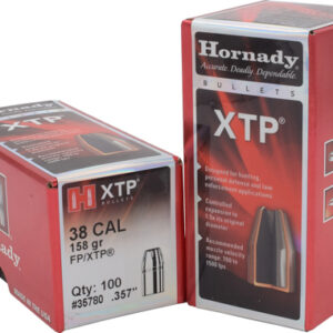 HORNADY BULLETS 38 CAL 357 - 158GR XTP-FP 100RD 25BX/CS