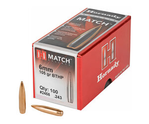 HRNDY MATCH 6MM .243 105GR 100CT