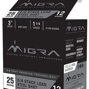 MIGRA STAXD STEEL 12GA 3 1.25OZ #4-6 25/10