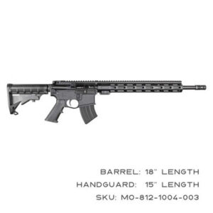 KAK Industry MO-812-1004-003 Complete K15 Rifle 7.62x39mm 18" 20+1 Black