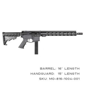 KAK Industry MO-816-1004-001 Complete K15 Rifle 9mm 16" 32+1 Black