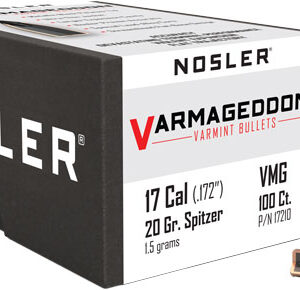 NOSLER BULLETS 17 CAL .172 - 20GR VARMAGEDDON TIPPED 100CT