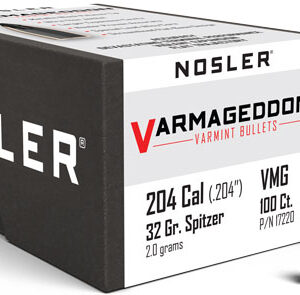 NOSLER BULLETS 20 CAL .204 - 32GR VARMAGEDDON TIPPED 100CT