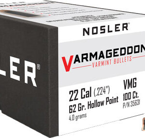 NOSLER BULLETS 22 CAL .224 - 62GR VARMAGEDDON FBHP 100CT